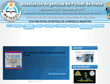 Tablet Screenshot of futboldemesa.org.ar